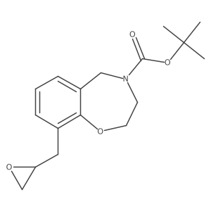 Tert-butyl 9-[(oxiran-2-yl)methyl]-2,3,4,5-tetrahydro-1,4-benzoxazepine-4-carboxylate Structure