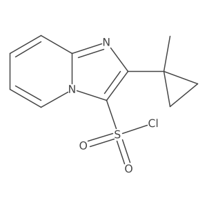 2-(1-Methylcyclopropyl)imidazo[1,2-a]pyridine-3-sulfonyl chloride Structure