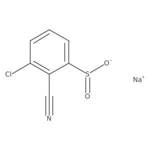 Sodium 3-chloro-2-cyanobenzene-1-sulfinate Structure