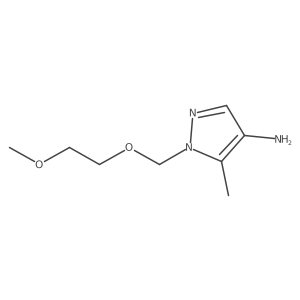 1-[(2-methoxyethoxy)methyl]-5-methyl-1H-pyrazol-4-amine结构式