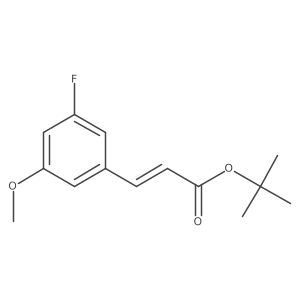 tert-butyl (2E)-3-(3-fluoro-5-methoxyphenyl)prop-2-enoate Structure