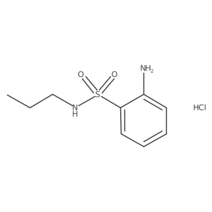 Benzenesulfonamide, 2-amino-N-propyl-, hydrochloride Structure