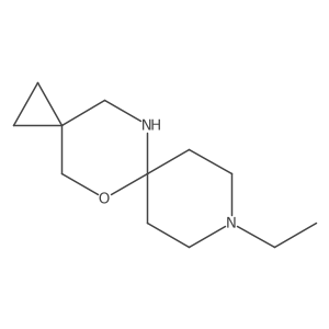 9-Ethyl-5-oxa-9,12-diazadispiro[2.2.5^{6}.2^{3}]tridecane Structure