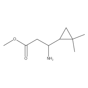 methyl (3R)-3-amino-3-(2,2-dimethylcyclopropyl)propanoate结构式