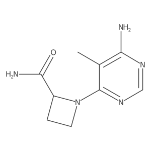 1-(6-Amino-5-methylpyrimidin-4-yl)azetidine-2-carboxamide Structure