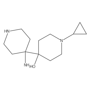 4-(4-Aminopiperidin-4-yl)-1-cyclopropylpiperidin-4-ol结构式