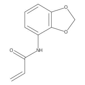 N-(1,3-dioxaindan-4-yl)prop-2-enamide Structure
