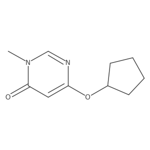 6-(Cyclopentyloxy)-3-methyl-3,4-dihydropyrimidin-4-one结构式