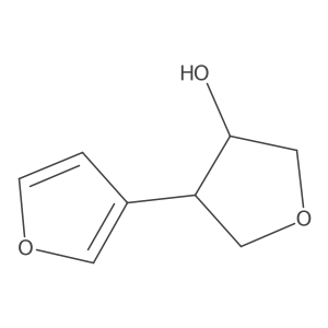 rac-(3R,4S)-4-(furan-3-yl)oxolan-3-ol结构式
