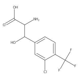 2-Amino-3-[3-chloro-4-(trifluoromethyl)phenyl]-3-hydroxypropanoic acid Structure