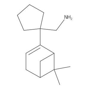 (1-{6,6-Dimethylbicyclo[3.1.1]hept-2-en-2-yl}cyclopentyl)methanamine结构式