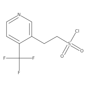 2-[4-(Trifluoromethyl)pyridin-3-yl]ethane-1-sulfonyl chloride结构式
