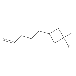 4-(3,3-Difluorocyclobutyl)butanal Structure