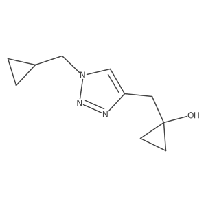 1-{[1-(cyclopropylmethyl)-1H-1,2,3-triazol-4-yl]methyl}cyclopropan-1-ol Structure
