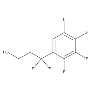 3,3-Difluoro-3-(2,3,4,5-tetrafluorophenyl)propan-1-ol结构式