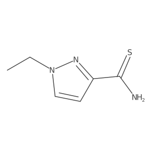 1-ethyl-1H-pyrazole-3-carbothioamide结构式