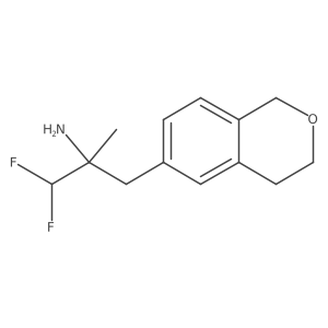 3-(3,4-dihydro-1H-2-benzopyran-6-yl)-1,1-difluoro-2-methylpropan-2-amine Structure