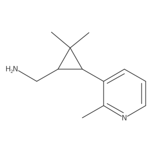 [2,2-Dimethyl-3-(2-methylpyridin-3-yl)cyclopropyl]methanamine结构式