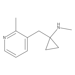 N-methyl-1-[(2-methylpyridin-3-yl)methyl]cyclopropan-1-amine结构式
