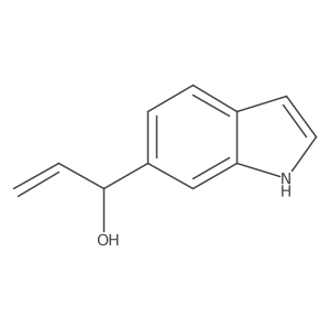 1-(1H-indol-6-yl)prop-2-en-1-ol结构式