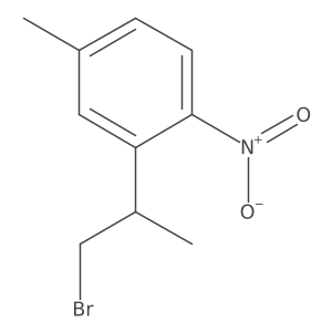 2-(1-Bromopropan-2-yl)-4-methyl-1-nitrobenzene结构式