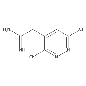 2-(3,6-Dichloropyridazin-4-yl)ethanimidamide结构式