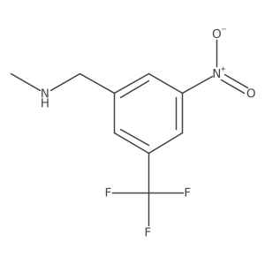 Methyl({[3-nitro-5-(trifluoromethyl)phenyl]methyl})amine Structure