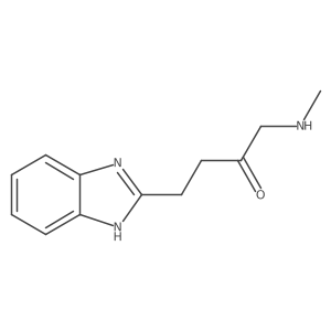 4-(1H-1,3-benzodiazol-2-yl)-1-(methylamino)butan-2-one结构式