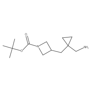 Tert-butyl 3-{[1-(aminomethyl)cyclopropyl]methyl}azetidine-1-carboxylate Structure