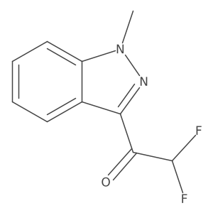 2,2-difluoro-1-(1-methyl-1H-indazol-3-yl)ethan-1-one结构式