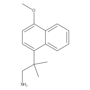 2-(4-Methoxynaphthalen-1-yl)-2-methylpropan-1-amine Structure
