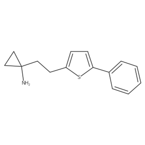1-[2-(5-Phenylthiophen-2-yl)ethyl]cyclopropan-1-amine Structure