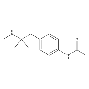 N-{4-[2-methyl-2-(methylamino)propyl]phenyl}acetamide结构式