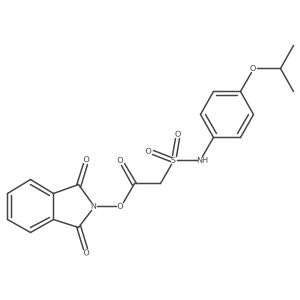 1,3-dioxo-2,3-dihydro-1H-isoindol-2-yl 2-{[4-(propan-2-yloxy)phenyl]sulfamoyl}acetate Structure