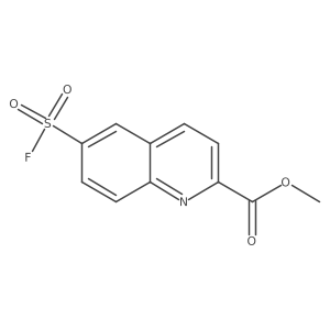 Methyl 6-fluorosulfonylquinoline-2-carboxylate结构式