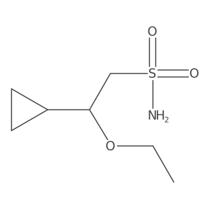 2-Cyclopropyl-2-ethoxyethane-1-sulfonamide结构式