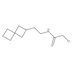 2-Chloro-N-[2-(2-oxa-6-azaspiro[3.3]heptan-6-yl)ethyl]acetamide结构式