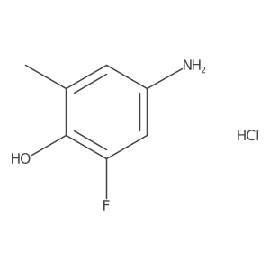 4-Amino-2-fluoro-6-methylphenol hcl Structure