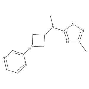 N,3-dimethyl-N-[1-(pyrazin-2-yl)azetidin-3-yl]-1,2,4-thiadiazol-5-amine Structure