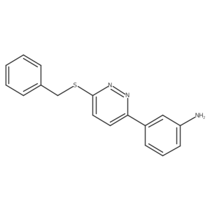 3-[6-(Benzylsulfanyl)pyridazin-3-yl]aniline结构式