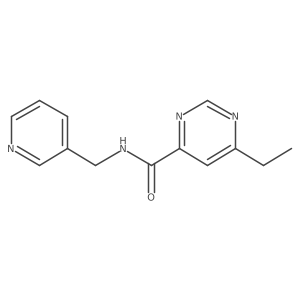 6-ethyl-N-[(pyridin-3-yl)methyl]pyrimidine-4-carboxamide Structure