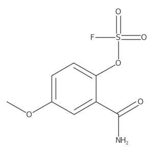 2-Carbamoyl-1-fluorosulfonyloxy-4-methoxybenzene Structure