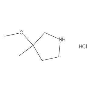 (3S)-3-Methoxy-3-methyl-pyrrolidine hydrochloride结构式