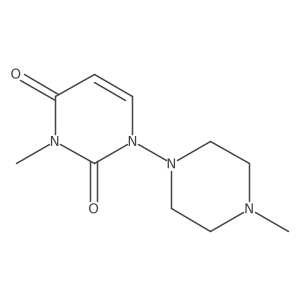 3-Methyl-1-(4-methylpiperazin-1-yl)-1,2,3,4-tetrahydropyrimidine-2,4-dione Structure