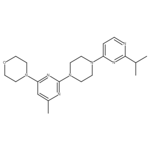 4-(6-Methyl-2-{4-[2-(propan-2-yl)pyrimidin-4-yl]piperazin-1-yl}pyrimidin-4-yl)morpholine Structure