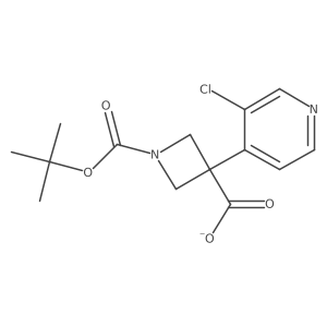 1-(1,1-Dimethylethyl) 3-(3-chloro-4-pyridinyl)-1,3-azetidinedicarboxylate Structure