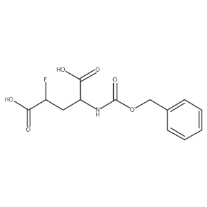 (2S,4R)-2-{[(benzyloxy)carbonyl]amino}-4-fluoropentanedioic acid Structure