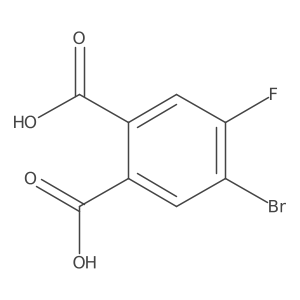 4-Bromo-5-fluorophthalic Acid结构式