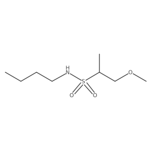 (2R)-N-butyl-1-methoxypropane-2-sulfonamide结构式
