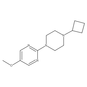 2-(4-Cyclobutylpiperazin-1-yl)-5-methoxypyrimidine结构式